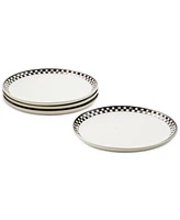 MacKenzie-Childs Courtly Check Everyday Lunch Plates, Set of 4