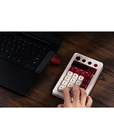 8BitDo Retro 18 Wireless Mechanical Number Keypad and Calculator for Windows and Android - Fami Edition