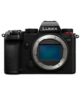 Panasonic Lumix Dc-S5 Mirrorless Camera Bundle with 64GB Uhs-ii V90 Sd Card, Card Case, Bag, Wrist Strap, Extra Battery, Charger, Screen Protector, Cl