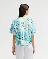 Nvlt Women s Cropped Button Front Shirt