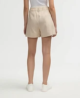 Nvlt Women s Linen Shorts with Elastic Waist