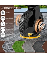 Collapsible Folding Wagon Cart with Adjustable Handle Heavy-Duty Utility for Outdoor and Garden