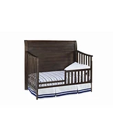 Westwood Design Taylor Farmhouse Wood Toddler Guard Rail in River Rock Brown