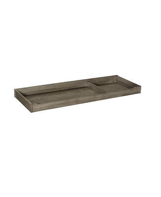 Westwood Design Foundry Traditional Wood Changing Tray in Brushed Pewter