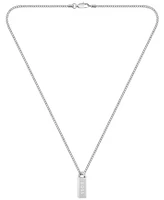 Hugo Boss Men's Kassy Emblem Stainless Steel Pendant Necklace