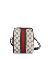 Pre-Owned Balenciaga Mini x Gucci The Hacker Project Zip Messenger Bag Bb Coated Canvas