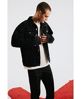 Pcfg Men's Distressed Denim Jacket