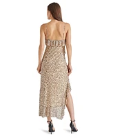 Steve Madden Women's Aida Cheetah-Print Ruffled Dress