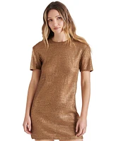 Steve Madden Women's Santana Short-Sleeve Crochet Mini Dress