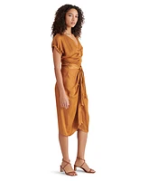Steve Madden Women's Bruno Tie-Waist Button-Front Dress