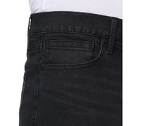 Lazer Men's Zack Slim-Fit Stretch Rip & Repair 9-1/2" Denim Shorts