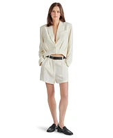 Steve Madden Women's Lowena Cropped Button-Front Blazer