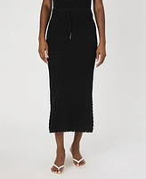 French Connection Women's Nellis Cotton Side-Slit Skirt