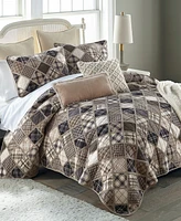 Donna Sharp Driftwood 3-Pc. Cotton Pieced Heavyweight Quilt Set