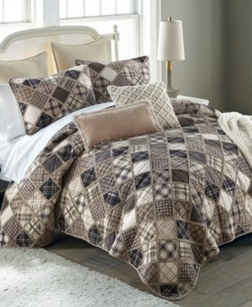 Donna Sharp Driftwood Cotton Pieced Heavyweight Quilt Sets
