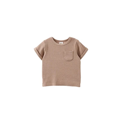 Cotton On Baby Boys Mac Short Sleeve Rib Top