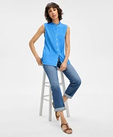 Women's Crush Dobby Sleeveless Pintuck