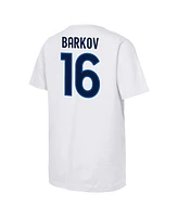 Outerstuff Big Boys and Girls Aleksander Barkov White Finland 2025 4 Nations Face-Off Player Name Number T-Shirt