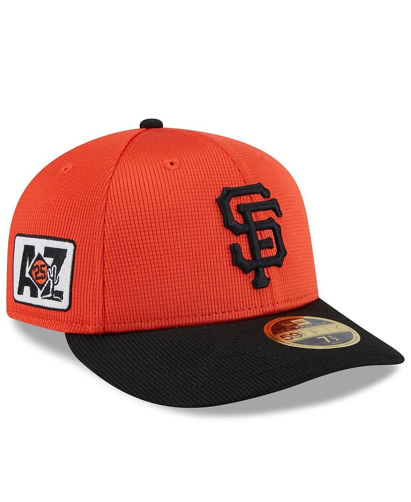 New Era Men's Orange/Black San Francisco Giants 2025 Spring Training Low Profile 59FIFTY Fitted Hat