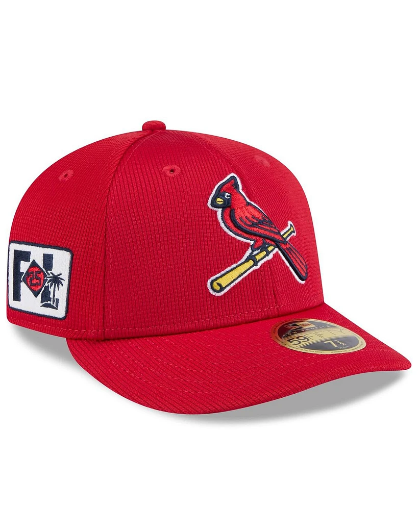 New Era Men's Red St. Louis Cardinals 2025 Spring Training Low Profile 59FIFTY Fitted Hat