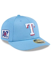 New Era Men's Light Blue Texas Rangers 2025 Spring Training Low Profile 59FIFTY Fitted Hat