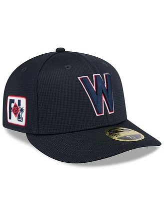 New Era Men's Navy Washington Nationals 2025 Spring Training Low Profile 59FIFTY Fitted Hat