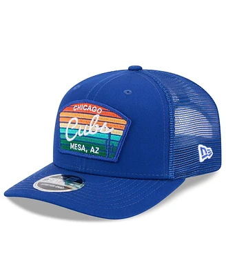 New Era Men's Royal Chicago Cubs 2025 Spring Training 9SEVENTY Stretch-snap Trucker Hat