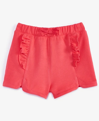 First Impressions Baby Girls Ruffled French Terry Shorts, Exclusively at Macy's