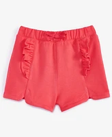 First Impressions Baby Girls Ruffled French Terry Shorts, Exclusively at Macy's