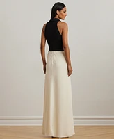 Lauren Ralph Women's Two-Tone Crepe Sleeveless Gown