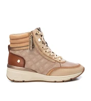 Carmela Collection Leather Sneaker Booties By Xti