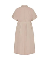 City Chic Plus Elly Shirt Dress