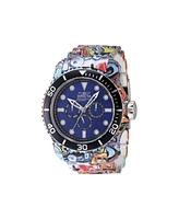 Invicta Men's 47856 Pro Diver Quartz Chronograph Black, Blue Dial Watch