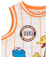 Sesame Street Baby Boys Mesh Jersey Athletic Tank Top and Basketball Shorts Outfit Set