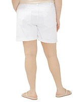 Silver Jeans Co. Plus Boyfriend Relaxed Mid Rise Shorts