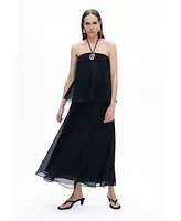 Nocturne Women's Halter Neck Maxi Dress