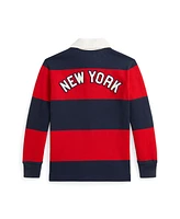 Polo Ralph Lauren Toddler and Little Boys Yankees Rugby Shirt