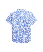 Polo Ralph Lauren Toddler and Little Boys Sea-Print Short-Sleeve Shirt