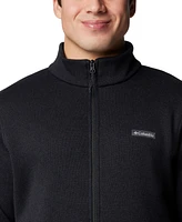 Columbia Men's Alto Pass Textured Knit Sweater Fleece Zip-Front Jacket