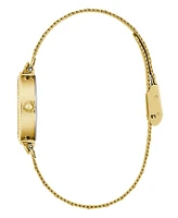 Guess Women's Analog Gold-Tone Steel Mesh Watch, 28mm