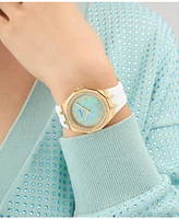 Guess Women's Analog White Silicone Watch, 36mm