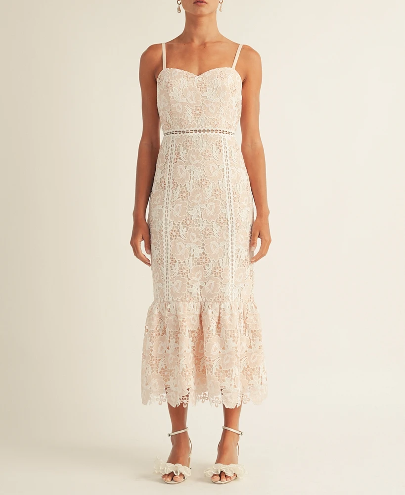 Arose Studio, Inc Women's Jenna Lace Midi Dress