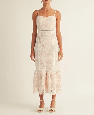 Arose Studio, Inc Women's Jenna Lace Midi Dress