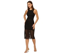 Adrianna by Papell Women's Shadow Stripe Sleeveless Sheath Dress