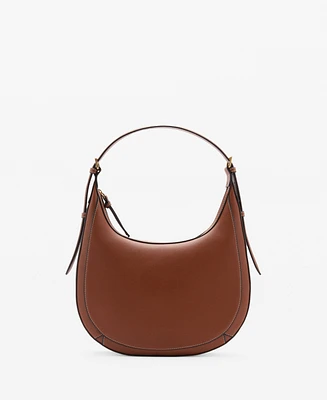 Mango Women's Leather Effect Shoulder Bag