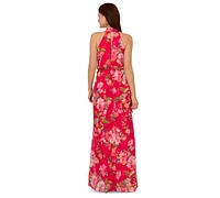 Adrianna Papell Women's Printed Sleeveless Mermaid Dress