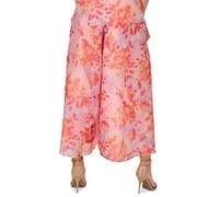 Adrianna Papell Women's Floral Organza Jumpsuit