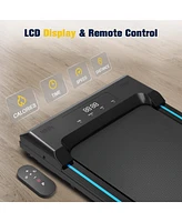 Redliro Walking Pad Under Desk Treadmill 265LBS 2.25HP Running Machine for Home Office, Black