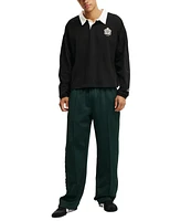 Cotton On Men's Box Fit Rugby Long Sleeve Polo Shirt