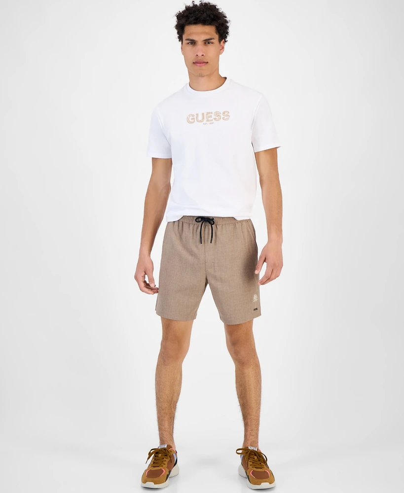 Guess Men's Solid Drawstring Swim Trunks